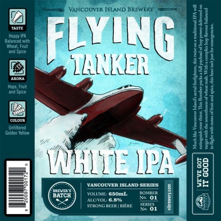 Vancouver Island Brewery Launching Brewer’s Batch Series with Flying Tanker White IPA