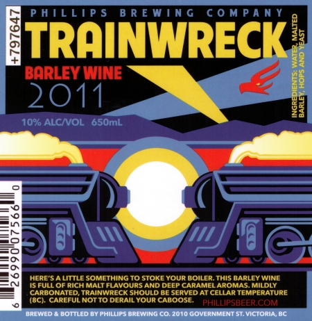 Phillips Trainwreck Barley Wine Awarded CCBA 2011 Label of the Year