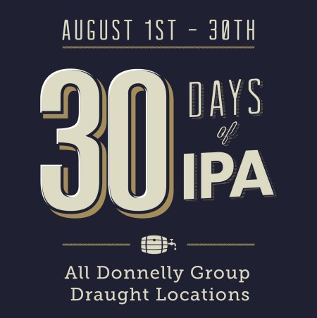 Vancouver’s Donnelly Group Pubs Announce 30 Days of IPA Promotion