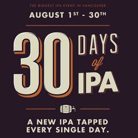 30 Days of IPA Promotion Returns at Vancouver’s Donnelly Group Pubs