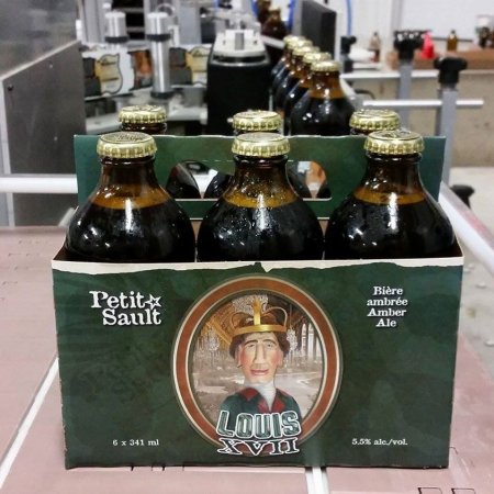 Les Brasseurs du Petit-Sault Releases Louis XVII Amber Ale in Bottles