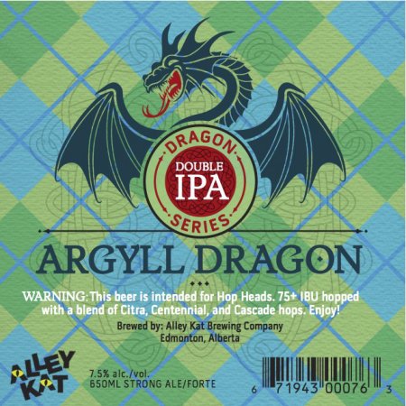 Alley Kat Dragon Double IPA Series Continues With Argyll Dragon