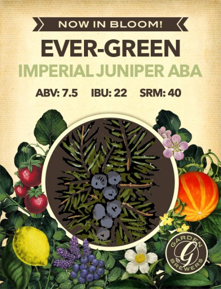 Garden Brewers Continues Now In Bloom! Series with Ever-Green Imperial Juniper ABA