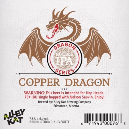 Alley Kat Dragon Double IPA Series Continues With Copper Dragon