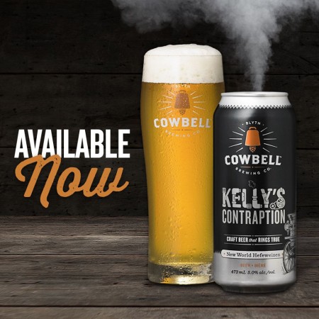 Cowbell Kelly’s Contraption New World Hefeweizen Now Available