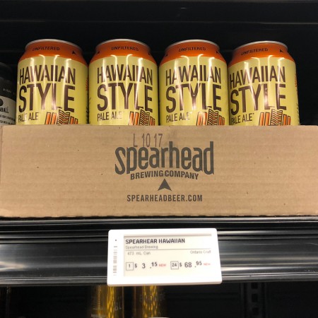 Spearhead Brewing Hawaiian Style Pale Ale Now Available at The Beer Store