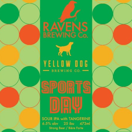 Ravens Brewing and Yellow Dog Brewing Releasing Sports Day Sour IPA