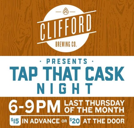 Clifford Brewing Launching Monthly Tap That Cask Night