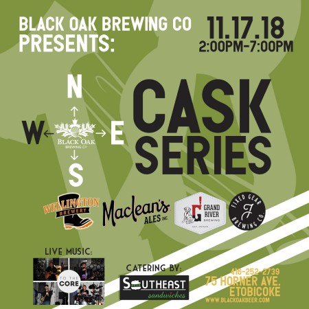 Black Oak Brewing Announces Details of N.S.E.W. Cask Series West Edition