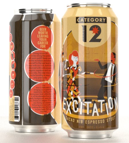 Category 12 Brewing Excitation Stout Returns in Cans