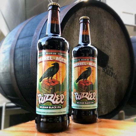 Phillips Brewing Brings Back Barrel-Aged Puzzler Belgian Black IPA