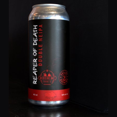 Medicine Hat Brewing and Valley Brewing Release Reaper Of Death Double NEIPA