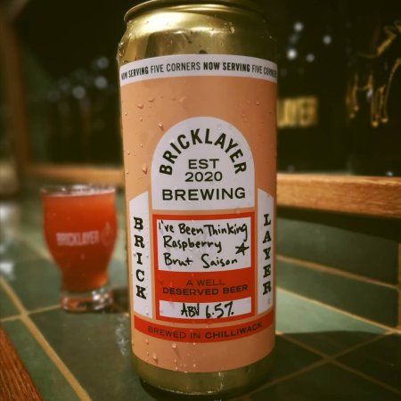 Bricklayer Brewing Releases I’ve Been Thinking Raspberry Brut Saison