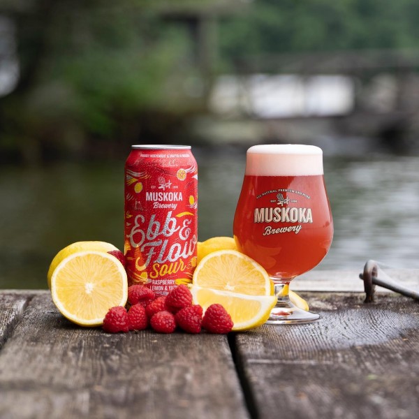 Muskoka Brewery Releases Ebb & Flow Sour with Raspberry, Lemon & Yuzu