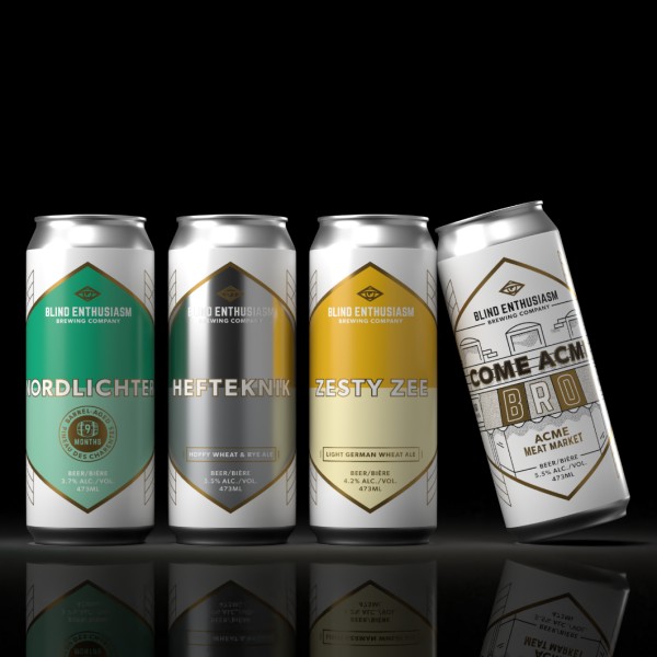 Blind Enthusiasm Brewing Releases Quartet of Cans