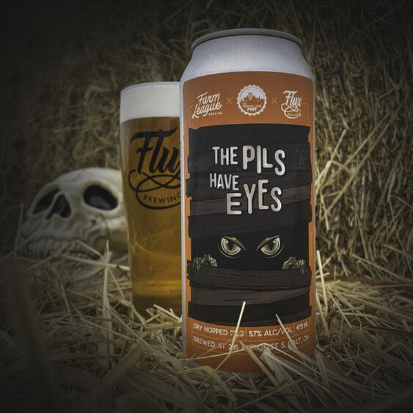 Flux Brewing, Farm League Brewing & The Travelling Pint Release The Pils Have Eyes Pilsner