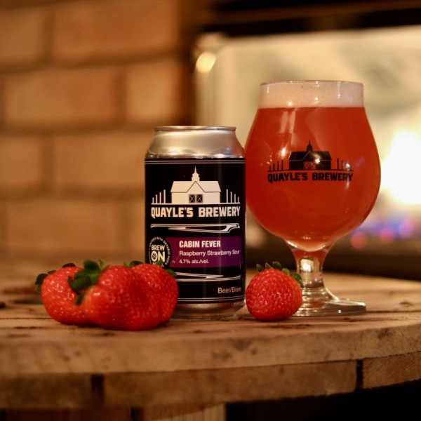 Quayle’s Brewery Releases Cabin Fever Raspberry Strawberry Sour