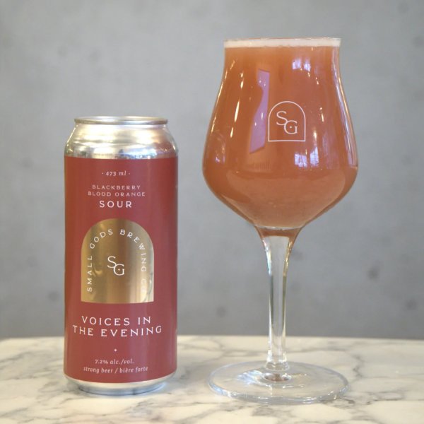 Small Gods Brewing Releases Voices in the Evening Blackberry Blood Orange Sour