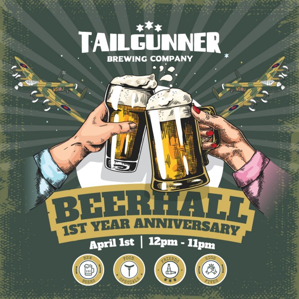 Tailgunner Brewing Celebrating 1st Anniversary of Beerhall This Weekend